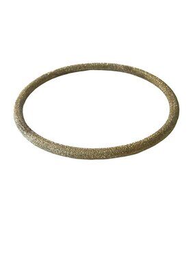 Vintage Gold Tone Stardust Bangle Bracelet Textured Slip On Minimalist Stackable